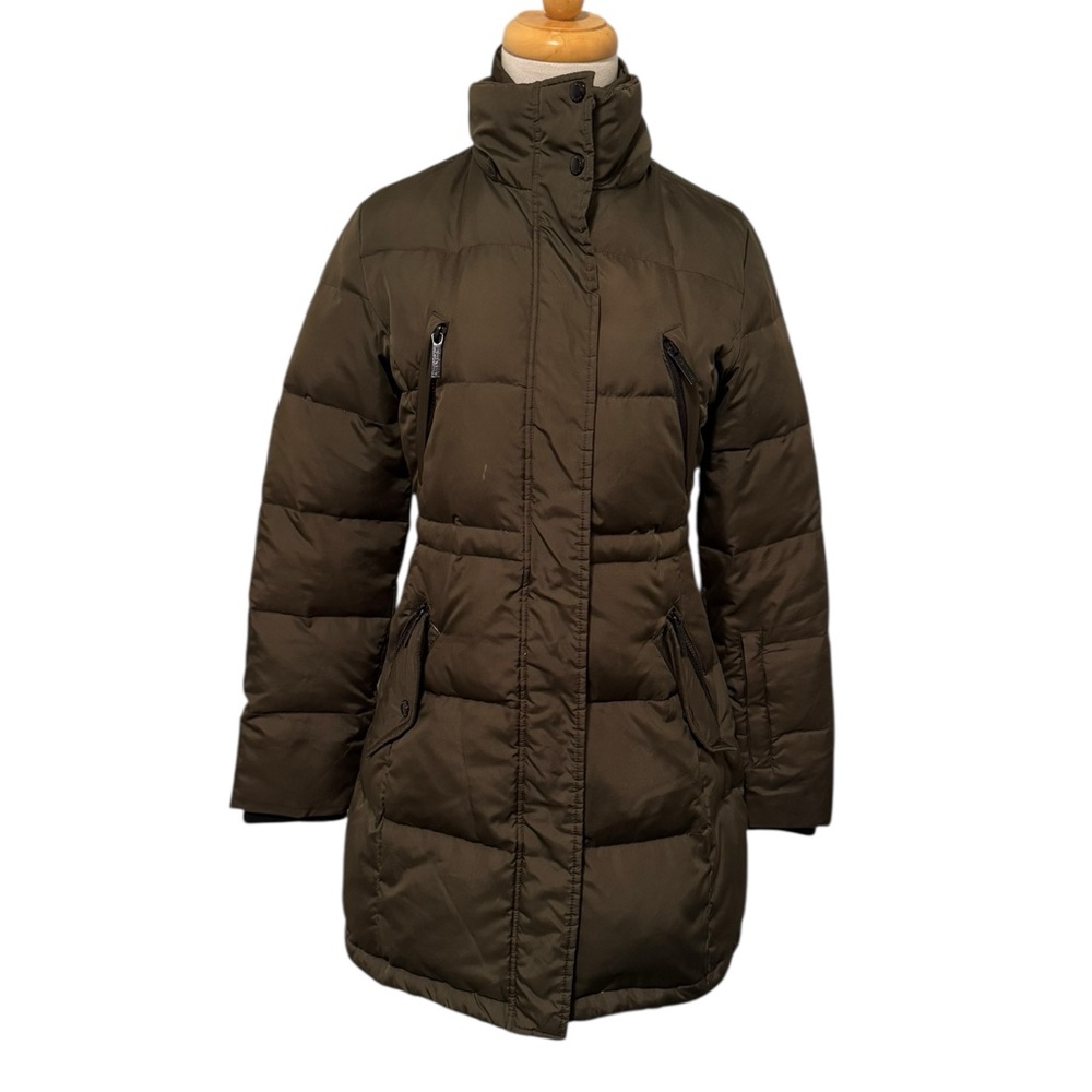 Michael Kors Long Olive Puffer Jacket – Women’s XS